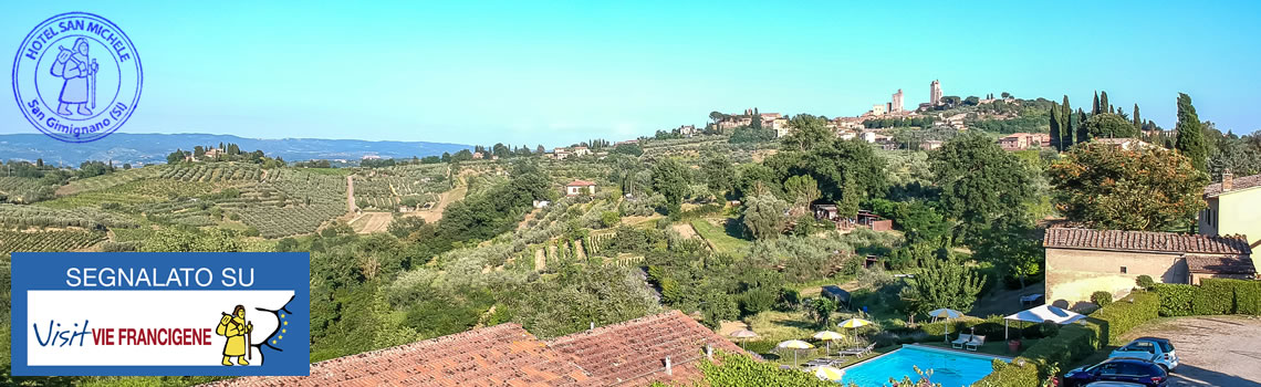 Hotel San Gimignano aan de Via Francigena Toscane
