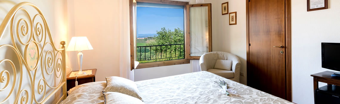 Zimmer mit Panoramablick Hotel San Gimignano