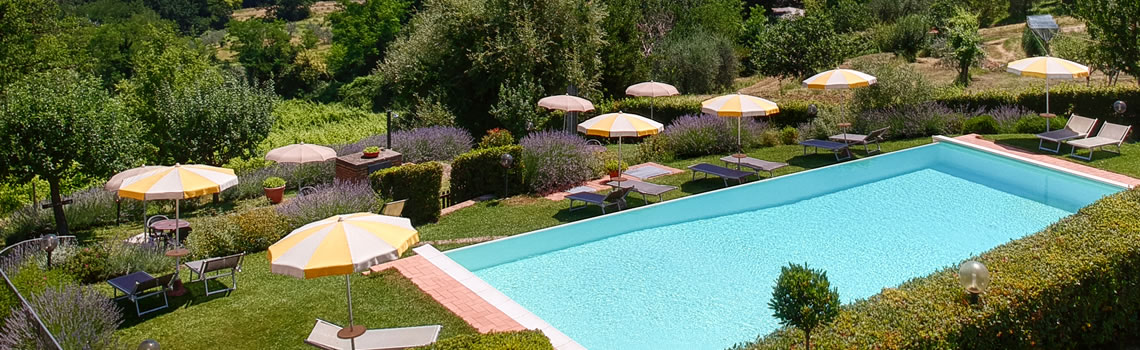 Hotel mit Pool in San Gimignano in der Toskana