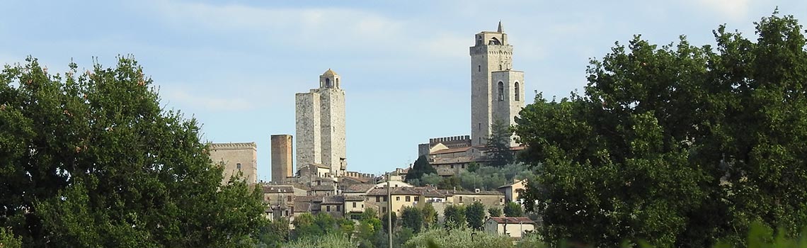 Hotel met panoramisch uitzicht op San Gimignano