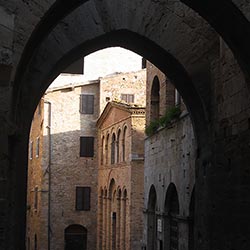 Medieval village of San Gimignano in Tuscany 