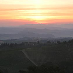 Pueblo medieval de San Gimignano en Toscana